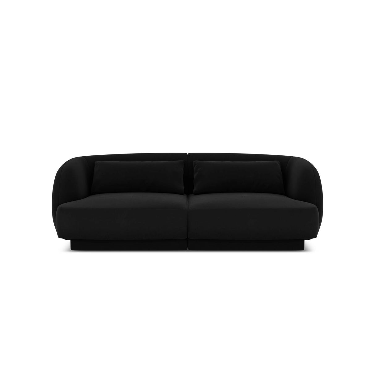 Tulum 2-Sitzer Sofa aus Samt in Schwarz (Bluvel 19), 180x90x70 cm von Cosmopolitan Design – Bild 1