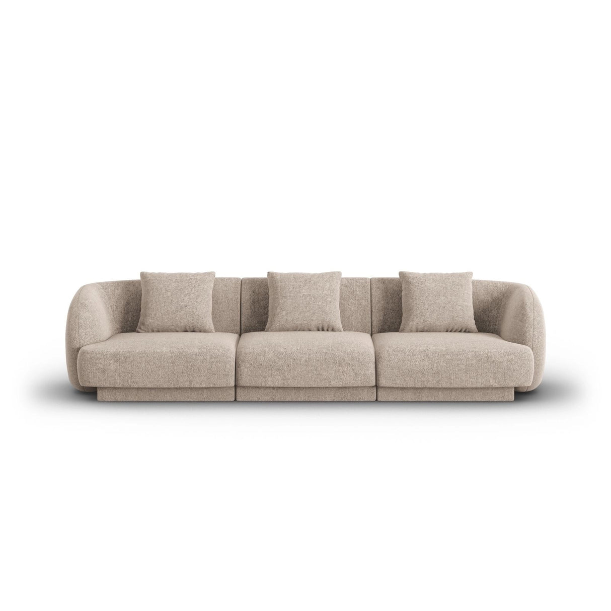 Tulum 3-Sitzer Sofa aus Chenille in Beige (Haga 30), 255x90x70 cm von Cosmopolitan Design – Bild 1