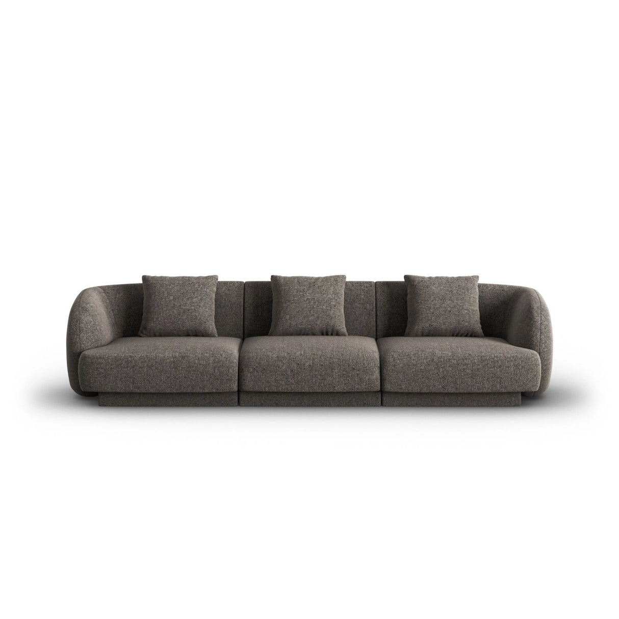 Tulum 3-Sitzer Sofa aus Chenille in Grau (Haga 16), 255x90x70 cm von Cosmopolitan Design – Bild 1