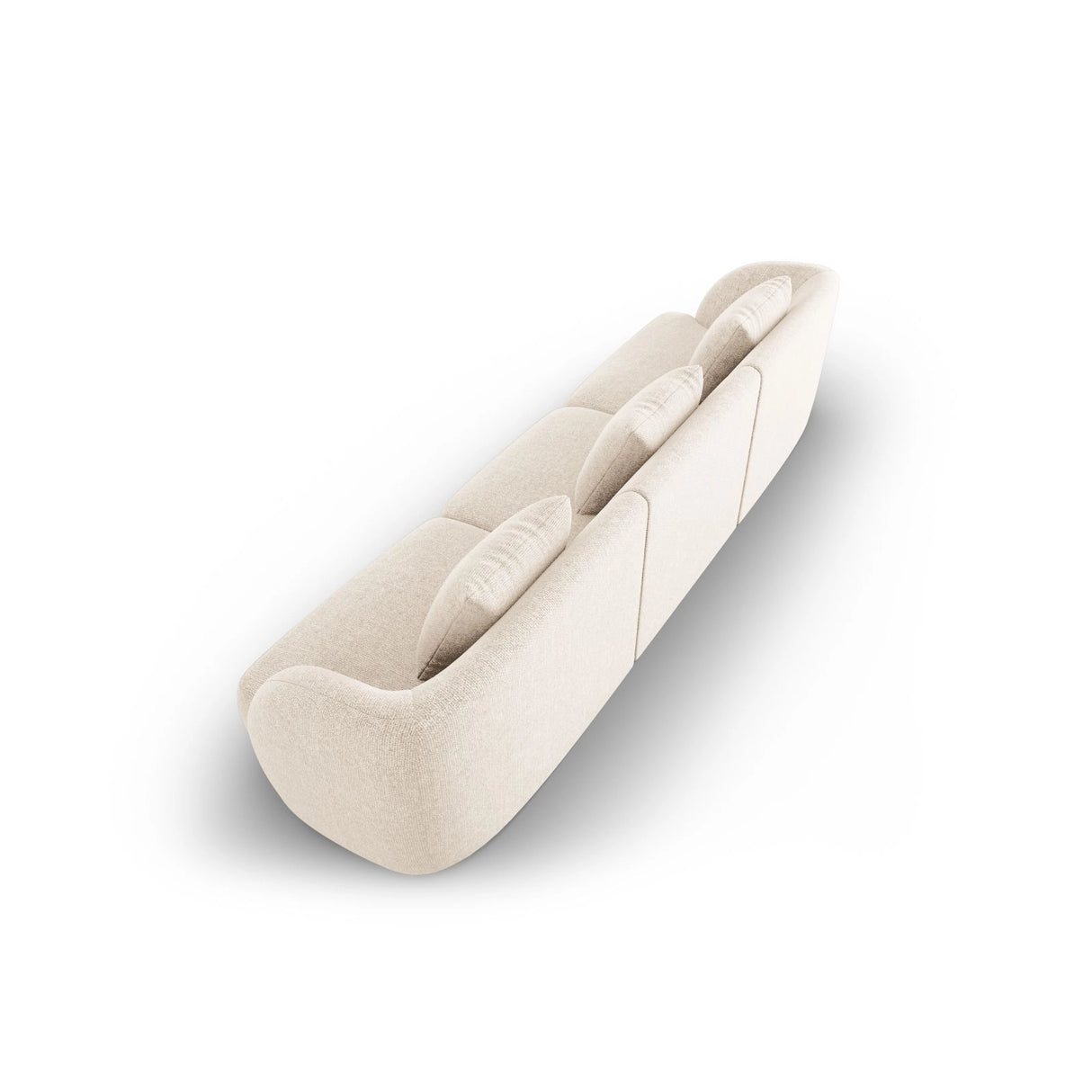 Tulum 3-Sitzer Sofa aus Samt oder Chenille, 255x90x70 cm von Cosmopolitan Design – Bild 4