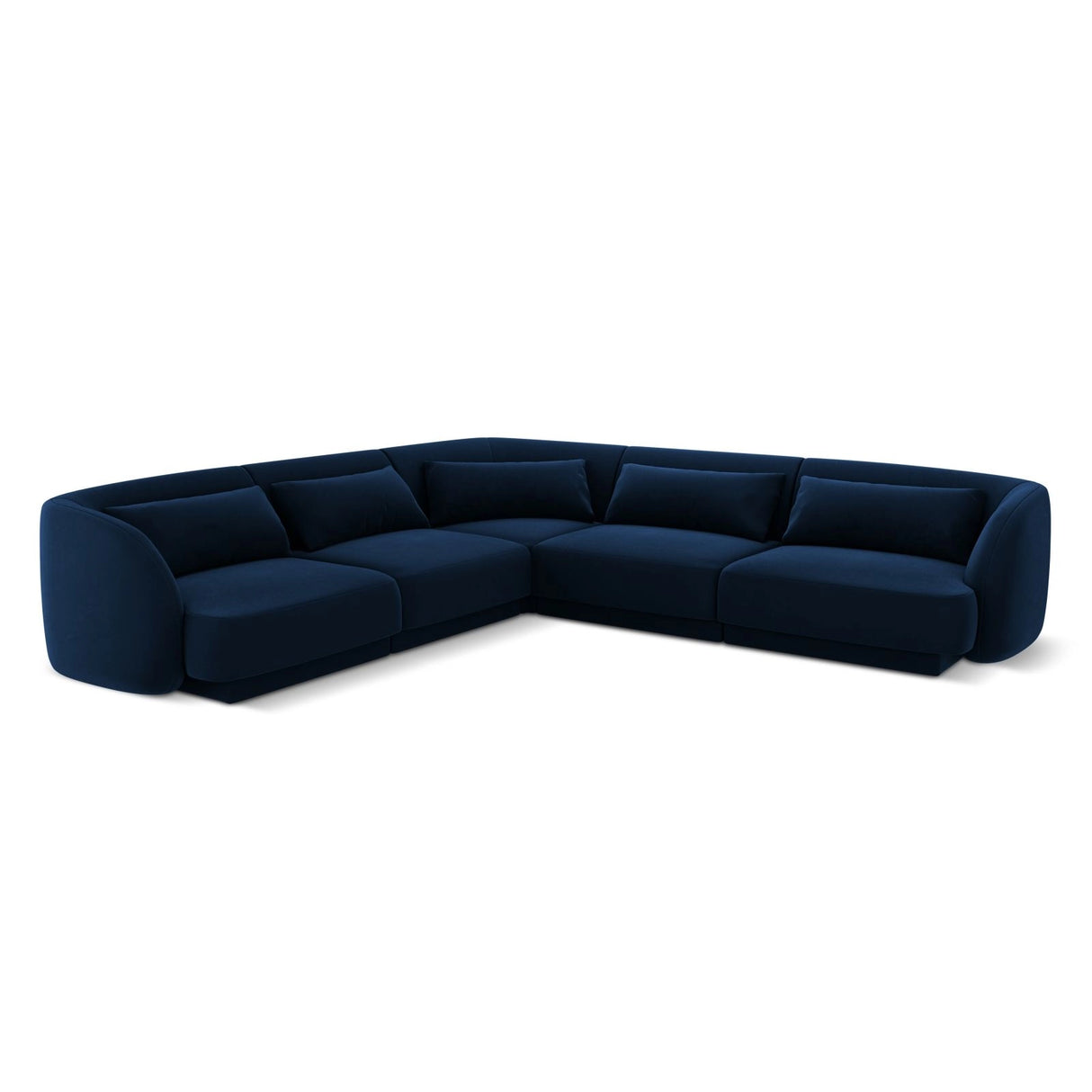Tulum 5-Sitzer Ecksofa, Symmetrisch, aus Samt in Königsblau (Bluvel 86), 255x255 cm von Cosmopolitan Design – Bild 1