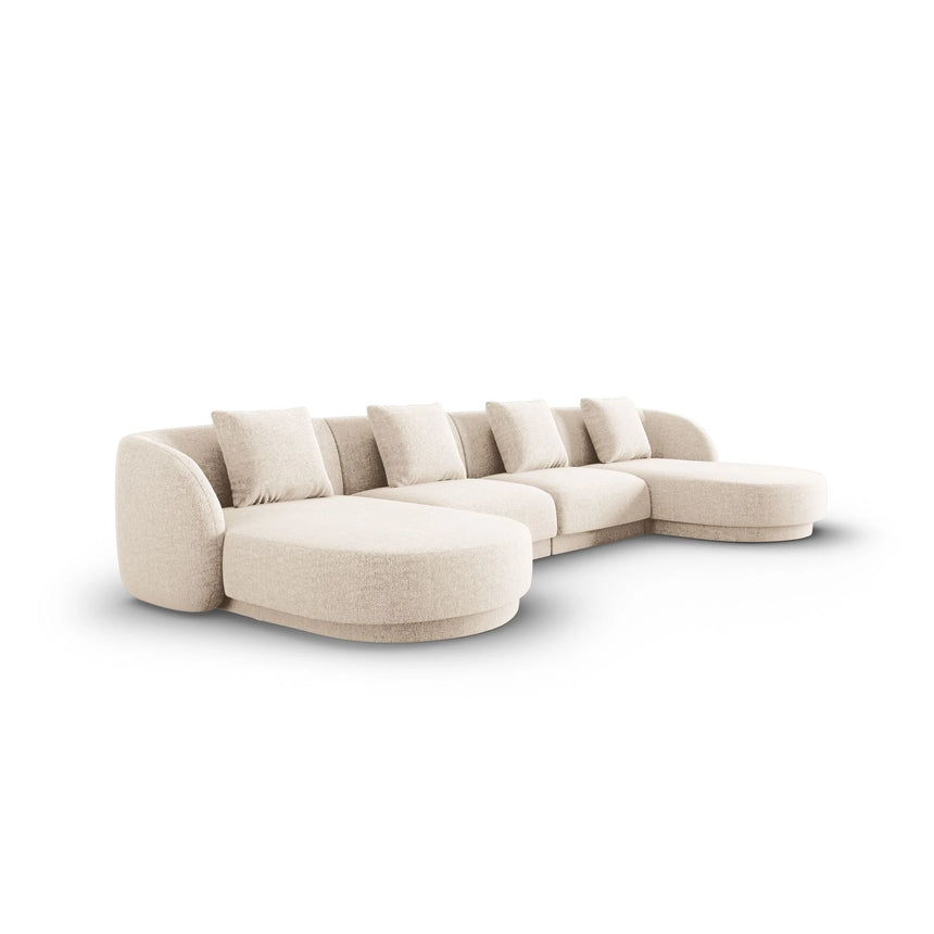 Tulum 5-Sitzer Panorama Sofa aus Samt oder Chenille, 330x156x70 cm von Cosmopolitan Design – Bild 3