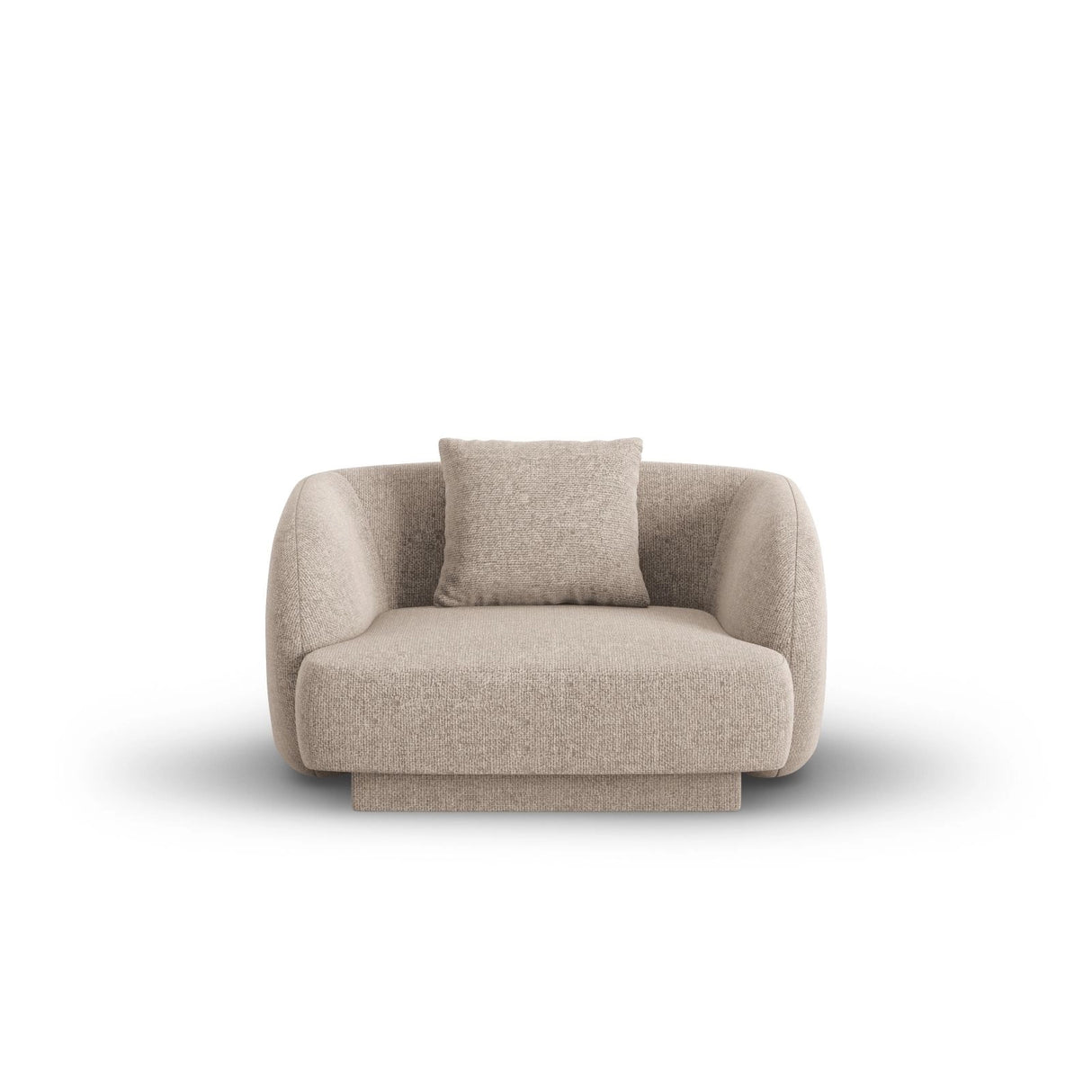 Tulum Sessel aus Chenille in Beige (Haga 30), 103x90x70 cm von Cosmopolitan Design – Bild 1