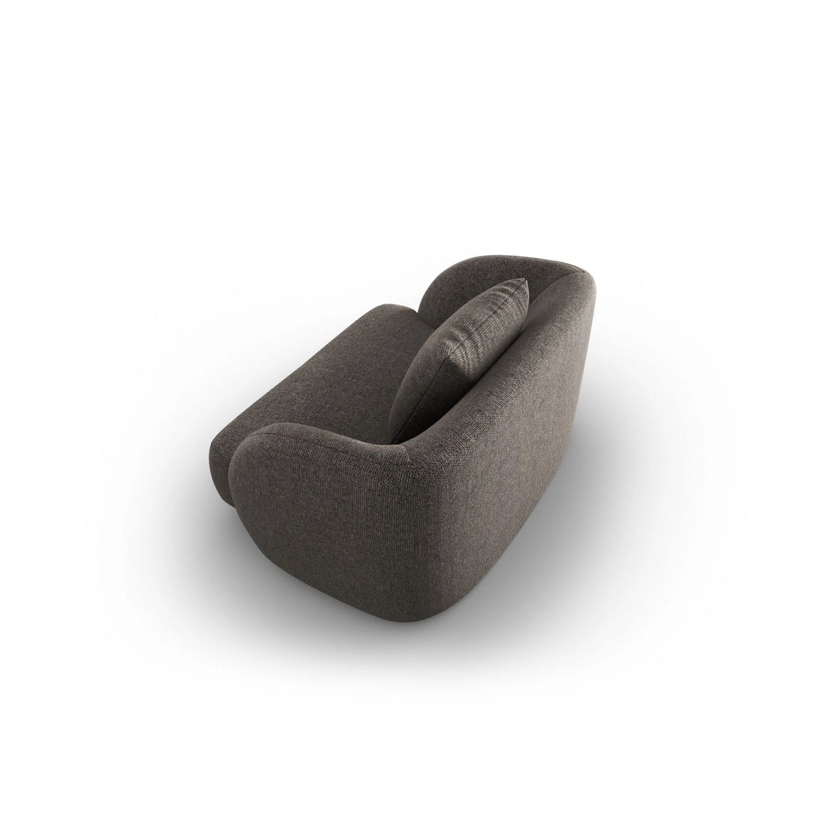 Tulum Sessel aus Chenille in Grau (Haga 16), 103x90x70 cm von Cosmopolitan Design – Bild 4