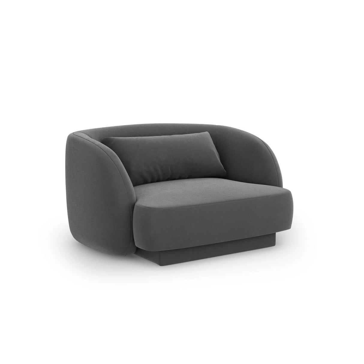 Tulum Sessel aus Samt in Grau (Bluvel 14), 103x90x70 cm von Cosmopolitan Design – Bild 4