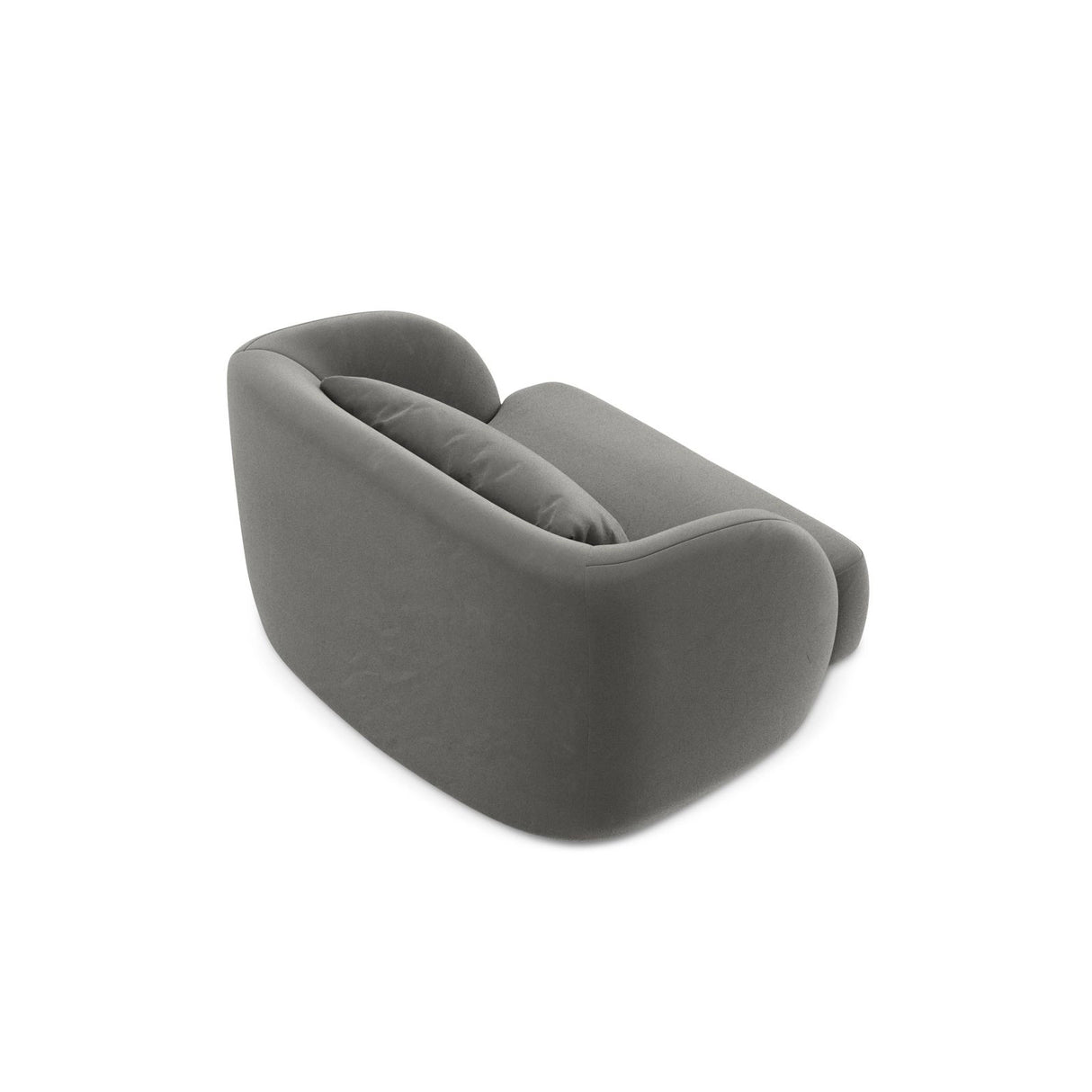 Tulum Sessel aus Samt in Hellgrau (Bluvel 13), 103x90x70 cm von Cosmopolitan Design – Bild 5