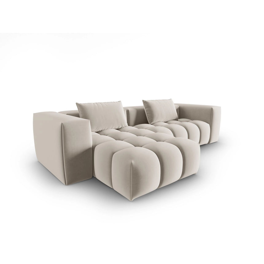 Verona 3-Sitzer Ecksofa, Linke Seite, aus Samt oder Strukturstoff, 260x145 cm von Cosmopolitan Design – Bild 4