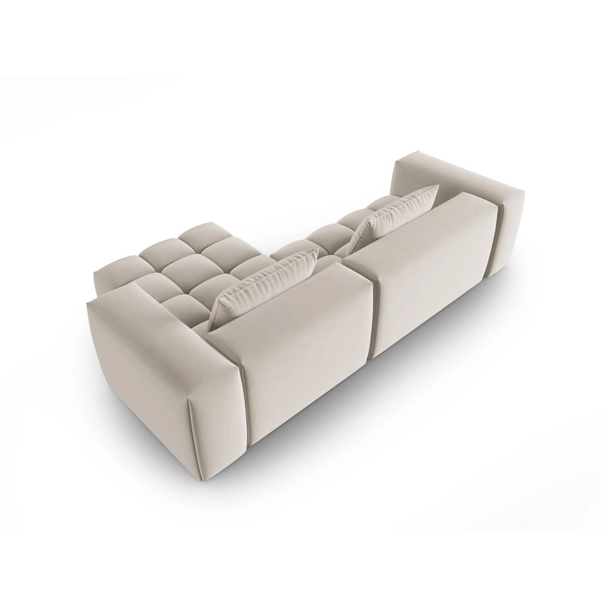Verona 3-Sitzer Ecksofa, Rechte Seite, aus Samt oder Strukturstoff, 260x145 cm von Cosmopolitan Design – Bild 5