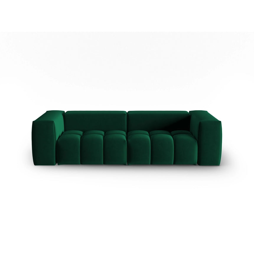 Verona 3-Sitzer Sofa aus Samt in Flaschengrün (Casino Deep Green), 230x85 cm von Cosmopolitan Design – Bild 1