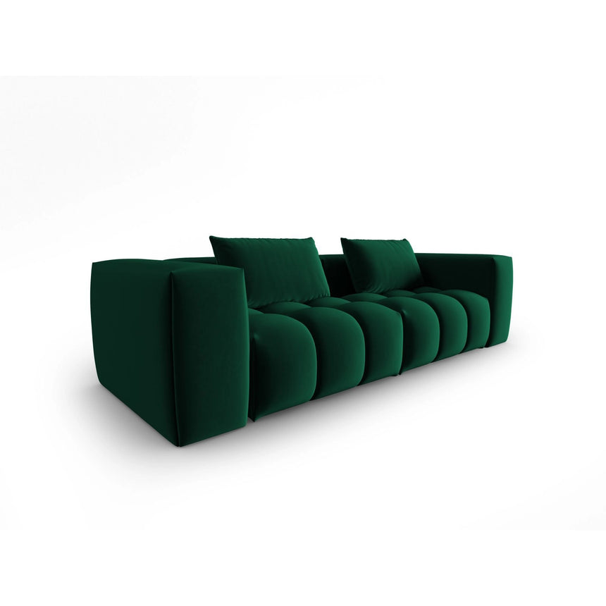 Verona 3-Sitzer Sofa aus Samt in Flaschengrün (Casino Deep Green), 230x85 cm von Cosmopolitan Design – Bild 3