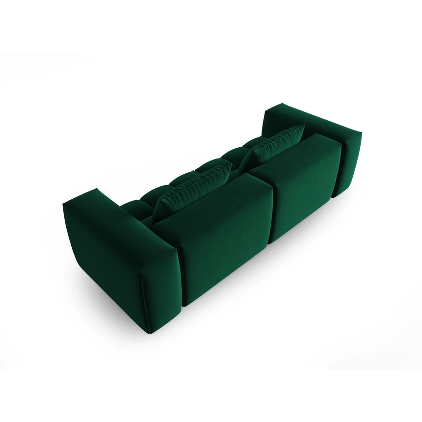 Verona 3-Sitzer Sofa aus Samt in Flaschengrün (Casino Deep Green), 230x85 cm von Cosmopolitan Design – Bild 4