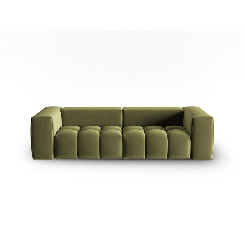 Verona 3-Sitzer Sofa aus Samt in Hellgrün (Casino Forest), 230x85 cm von Cosmopolitan Design – Bild 1