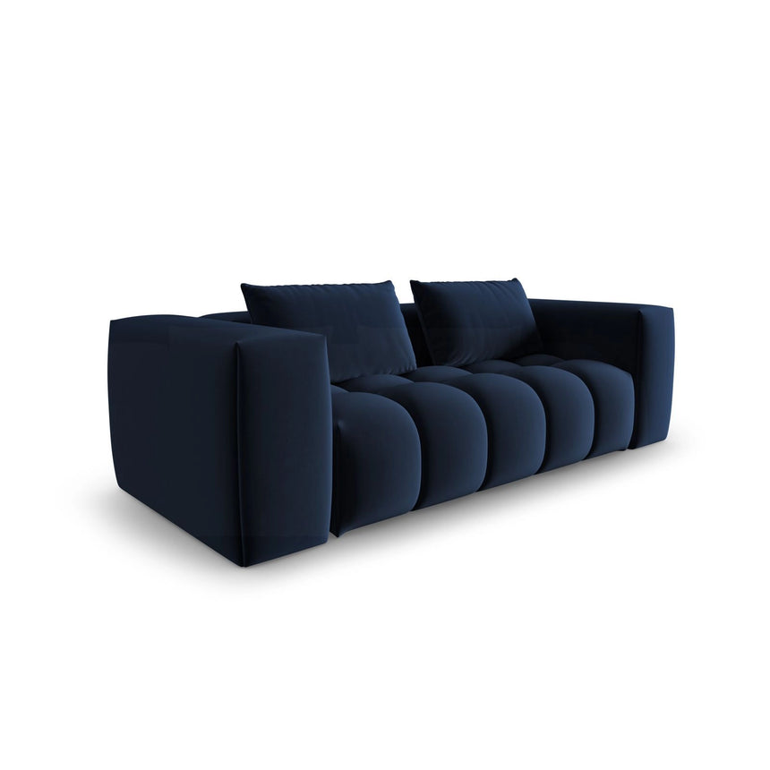 Verona 3-Sitzer Sofa aus Samt in Königsblau (Casino Deep Blue), 200x85 cm von Cosmopolitan Design – Bild 3