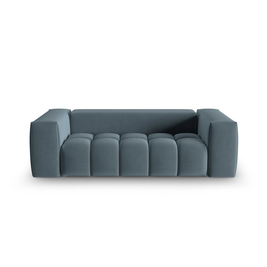 Verona 3-Sitzer Sofa aus Samt in Pastellblau (Casino Dark Blue), 200x85 cm von Cosmopolitan Design – Bild 1