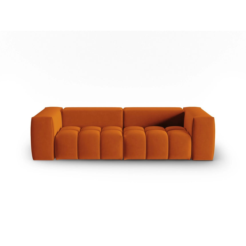 Verona 3-Sitzer Sofa aus Samt in Terrakotta (Casino Terracota), 230x85 cm von Cosmopolitan Design – Bild 1