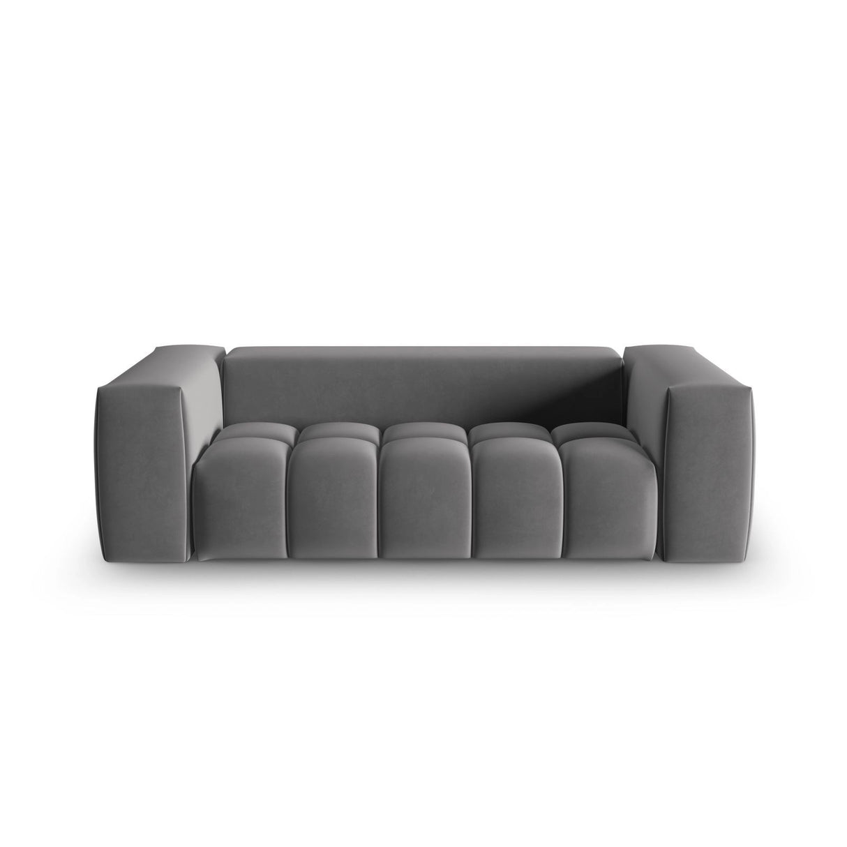 Verona 3-Sitzer Sofa aus Samt in Warmes Grau (Casino Anthracite), 200x85 cm von Cosmopolitan Design – Bild 1