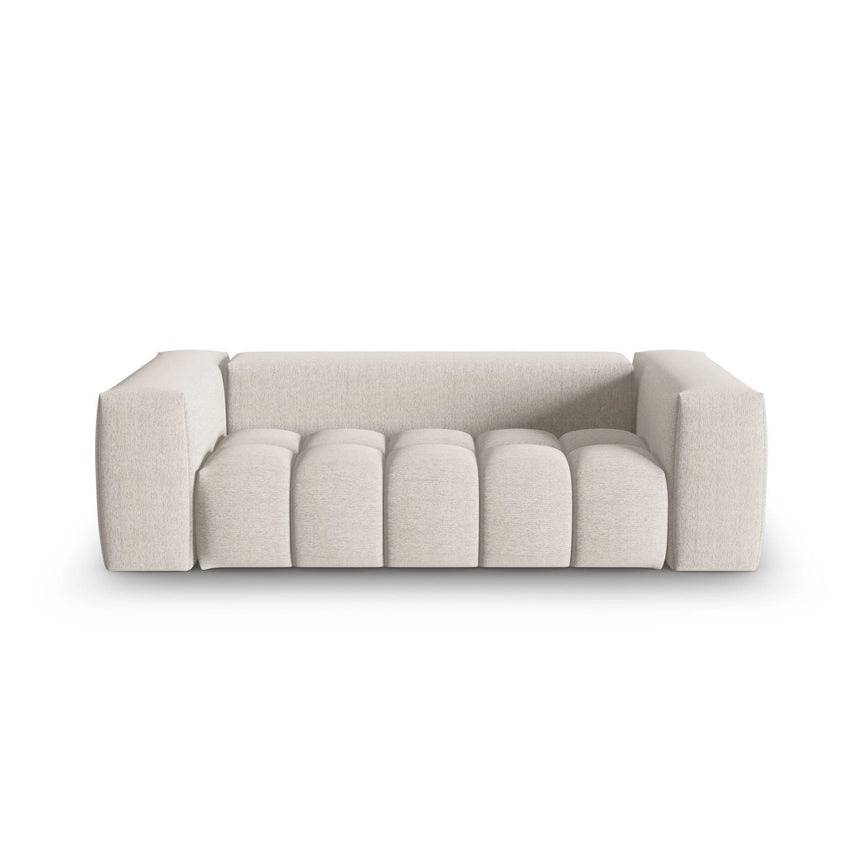 Verona 3-Sitzer Sofa aus Strukturierter Stoff in Beige (Sorella 03), 200x85 cm von Cosmopolitan Design – Bild 1