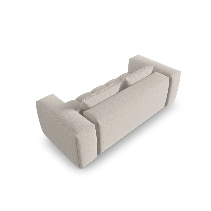 Verona 3-Sitzer Sofa aus Strukturierter Stoff in Beige (Sorella 03), 200x85 cm von Cosmopolitan Design – Bild 4