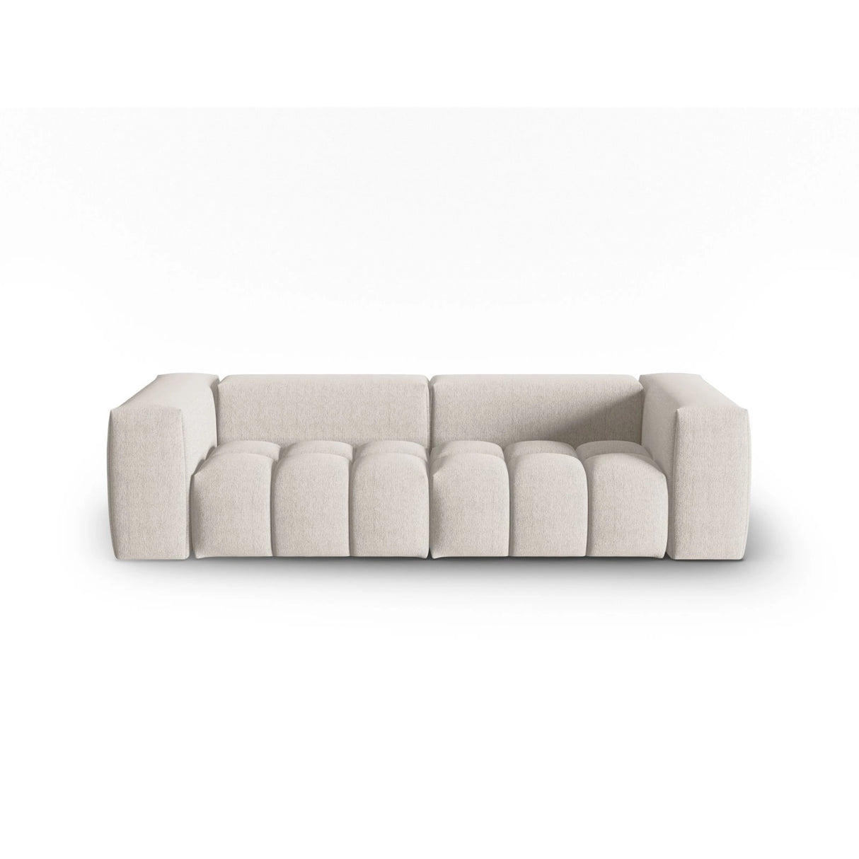 Verona 3-Sitzer Sofa aus Strukturierter Stoff in Beige (Sorella 03), 230x85 cm von Cosmopolitan Design – Bild 1