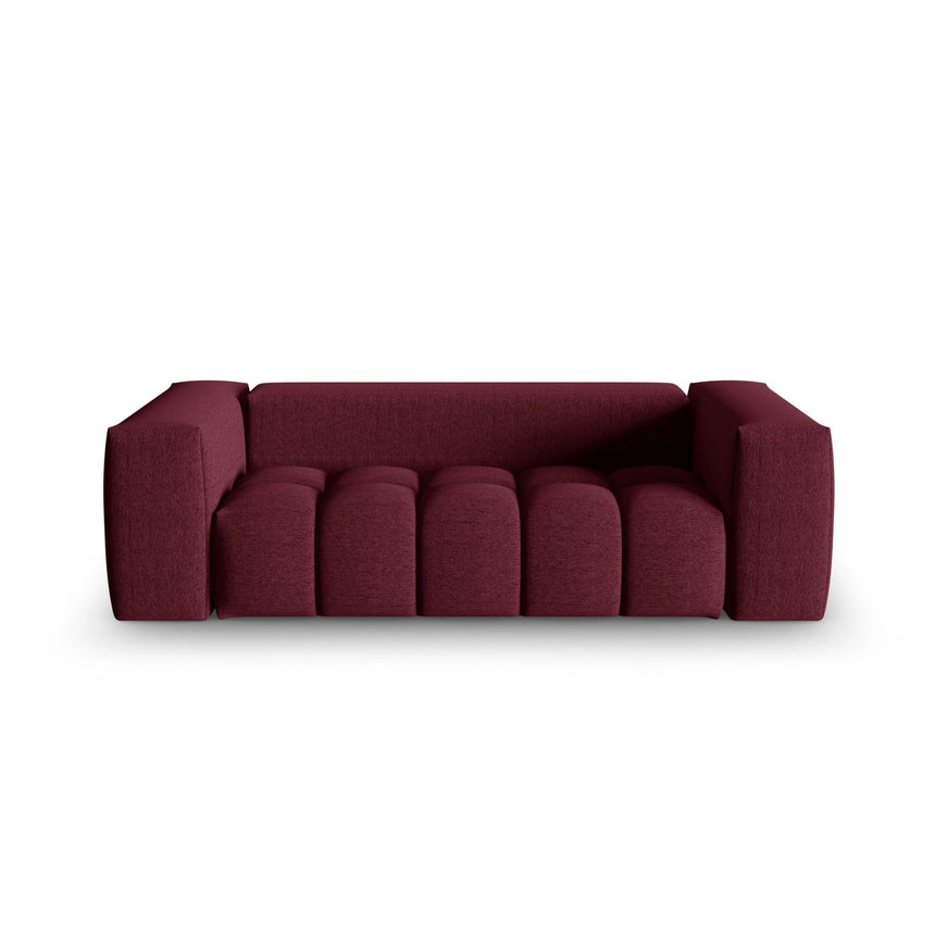 Verona 3-Sitzer Sofa aus Strukturierter Stoff in Burgund (Sorella 59), 200x85 cm von Cosmopolitan Design – Bild 1