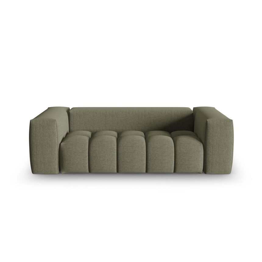 Verona 3-Sitzer Sofa aus Strukturierter Stoff in Dunkles olivgrün (Sorella 34), 200x85 cm von Cosmopolitan Design – Bild 1