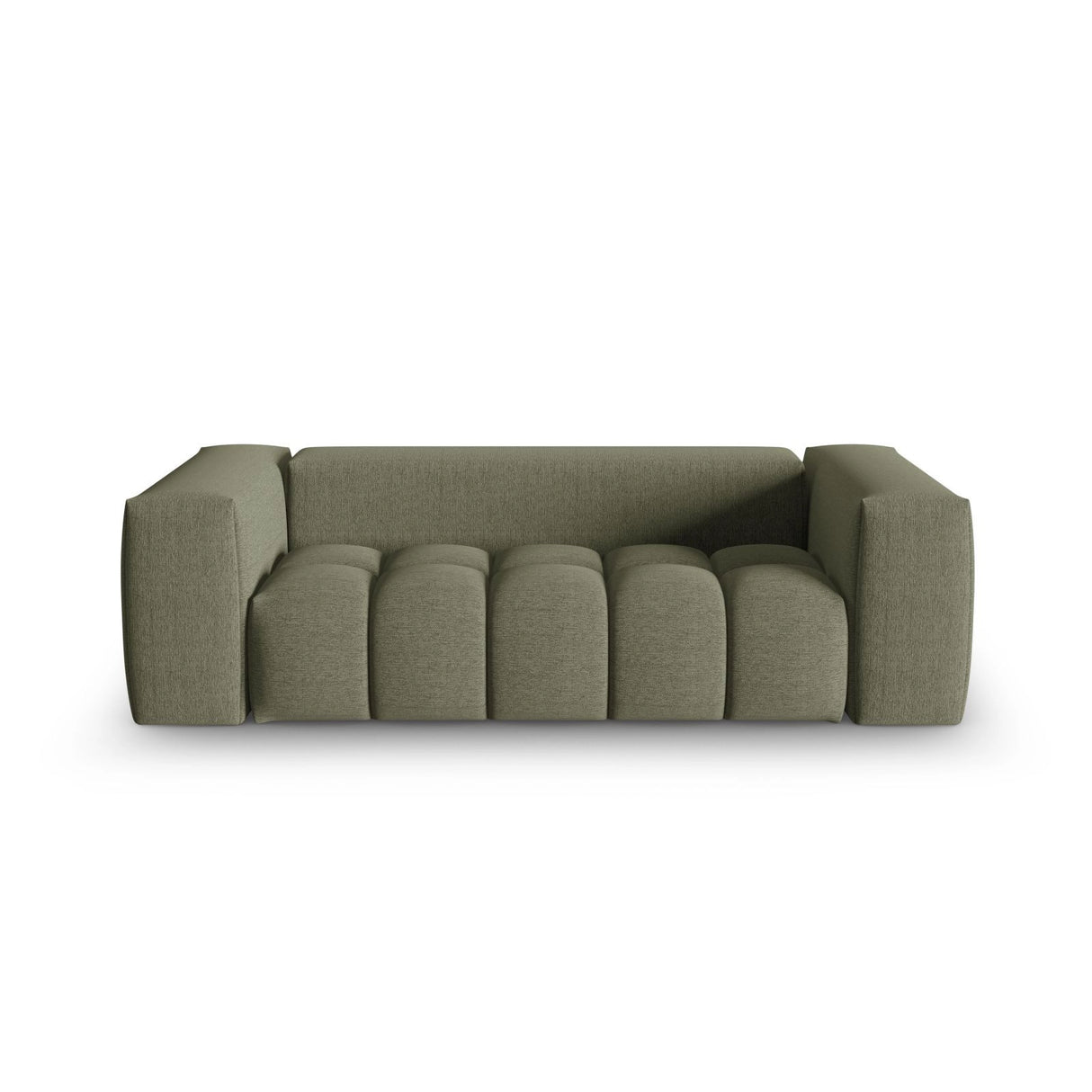 Verona 3-Sitzer Sofa aus Strukturierter Stoff in Dunkles olivgrün (Sorella 34), 200x85 cm von Cosmopolitan Design – Bild 1
