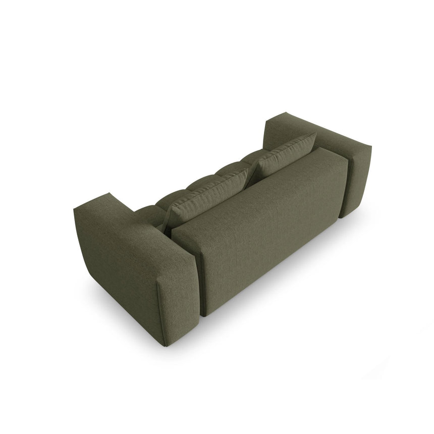 Verona 3-Sitzer Sofa aus Strukturierter Stoff in Dunkles olivgrün (Sorella 34), 200x85 cm von Cosmopolitan Design – Bild 4