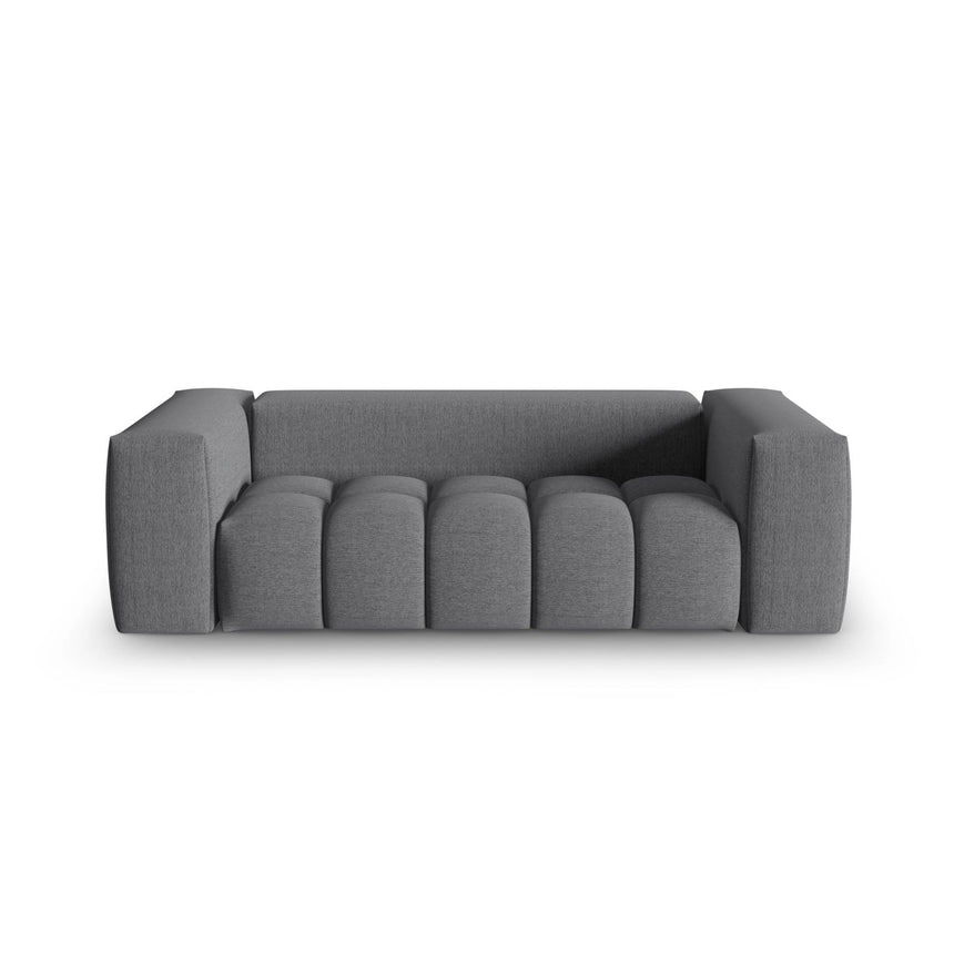 Verona 3-Sitzer Sofa aus Strukturierter Stoff in Grau (Sorella 89), 200x85 cm von Cosmopolitan Design – Bild 1