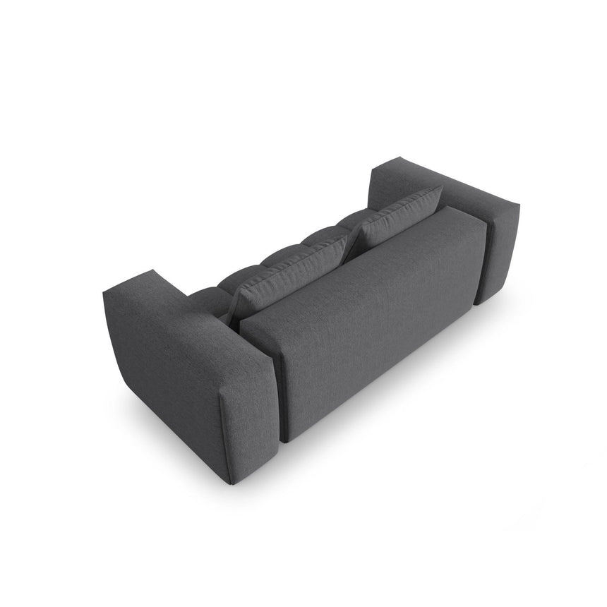 Verona 3-Sitzer Sofa aus Strukturierter Stoff in Grau (Sorella 89), 200x85 cm von Cosmopolitan Design – Bild 4