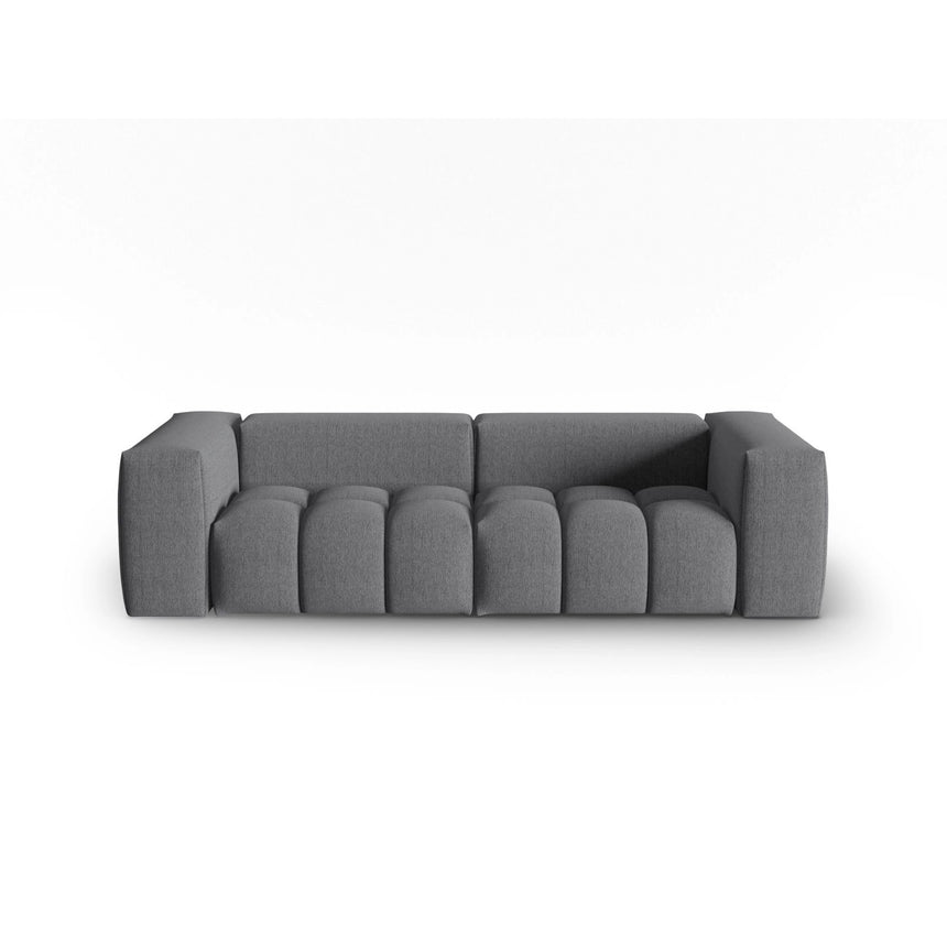 Verona 3-Sitzer Sofa aus Strukturierter Stoff in Grau (Sorella 89), 230x85 cm von Cosmopolitan Design – Bild 1