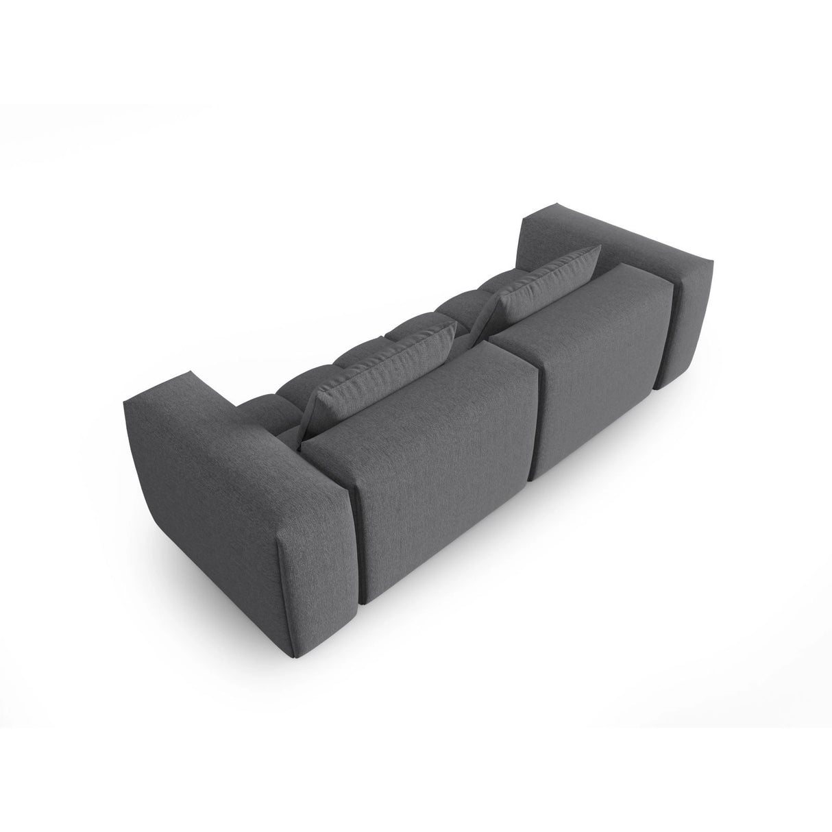 Verona 3-Sitzer Sofa aus Strukturierter Stoff in Grau (Sorella 89), 230x85 cm von Cosmopolitan Design – Bild 4