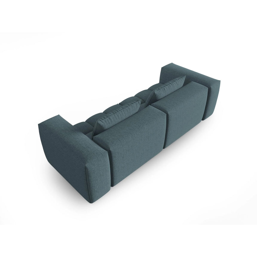 Verona 3-Sitzer Sofa aus Strukturierter Stoff in Hellblau (Sorella 76), 230x85 cm von Cosmopolitan Design – Bild 4