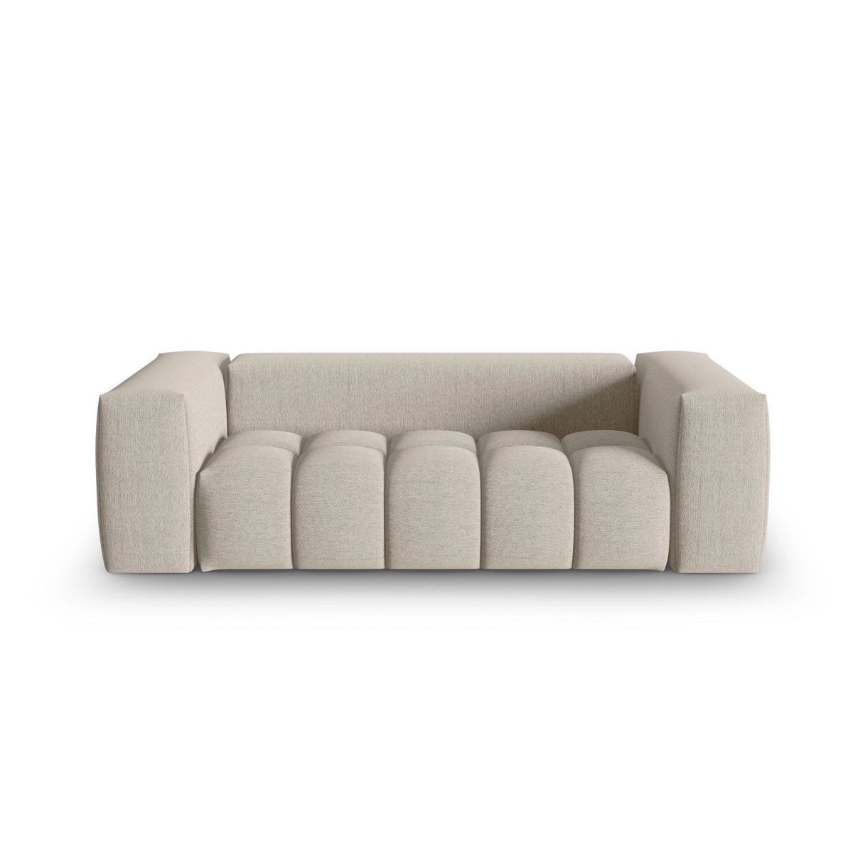 Verona 3-Sitzer Sofa aus Strukturierter Stoff in Sand (Sorella 05), 200x85 cm von Cosmopolitan Design – Bild 1