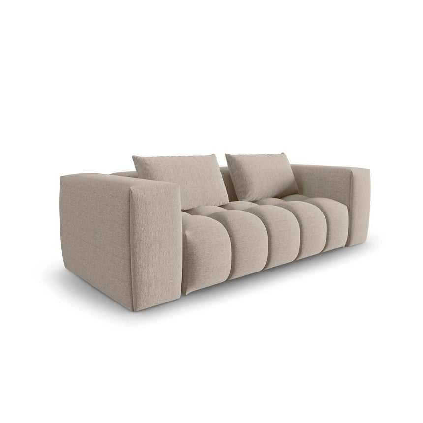 Verona 3-Sitzer Sofa aus Strukturierter Stoff in Sand (Sorella 05), 200x85 cm von Cosmopolitan Design – Bild 3