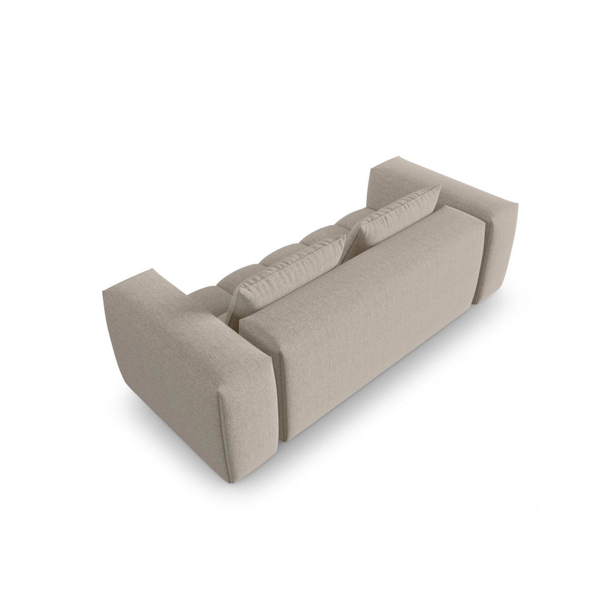 Verona 3-Sitzer Sofa aus Strukturierter Stoff in Sand (Sorella 05), 200x85 cm von Cosmopolitan Design – Bild 4