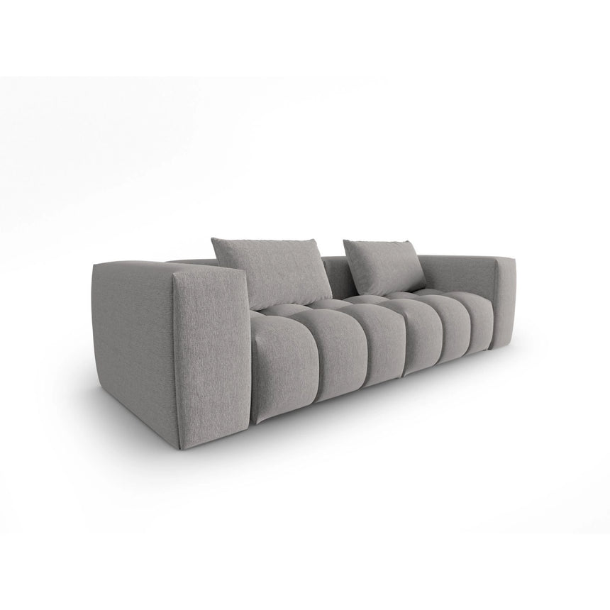 Verona 3-Sitzer Sofa aus Strukturierter Stoff in Warmes Grau (Sorella 84), 230x85 cm von Cosmopolitan Design – Bild 3
