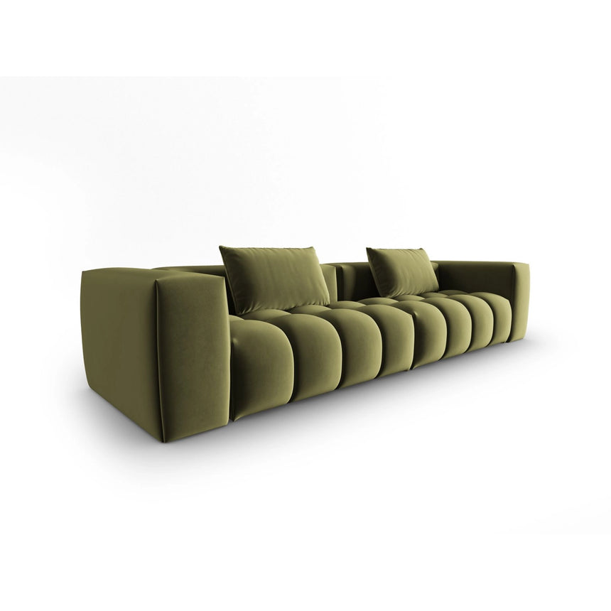 Verona 5-Sitzer Sofa aus Samt in Hellgrün (Casino Forest), 290x85 cm von Cosmopolitan Design – Bild 3