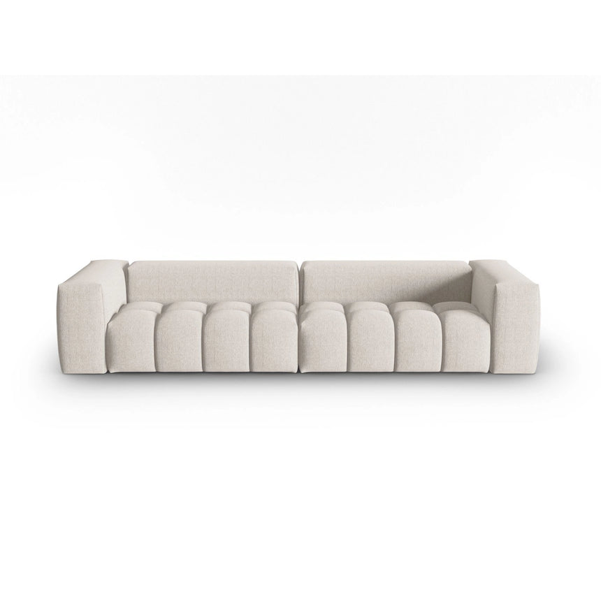 Verona 5-Sitzer Sofa aus Strukturierter Stoff in Beige (Sorella 03), 290x85 cm von Cosmopolitan Design – Bild 1