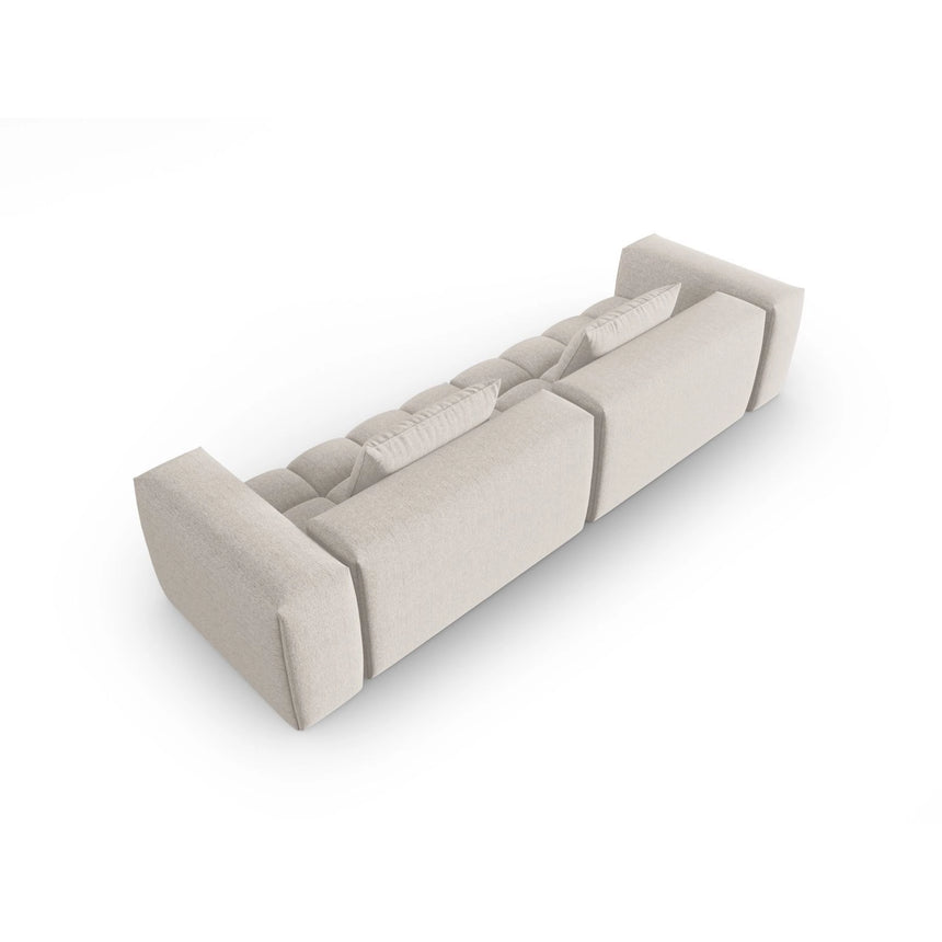 Verona 5-Sitzer Sofa aus Strukturierter Stoff in Beige (Sorella 03), 290x85 cm von Cosmopolitan Design – Bild 4