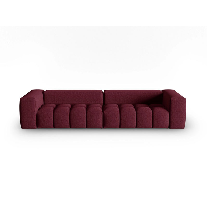 Verona 5-Sitzer Sofa aus Strukturierter Stoff in Burgund (Sorella 59), 290x85 cm von Cosmopolitan Design – Bild 1