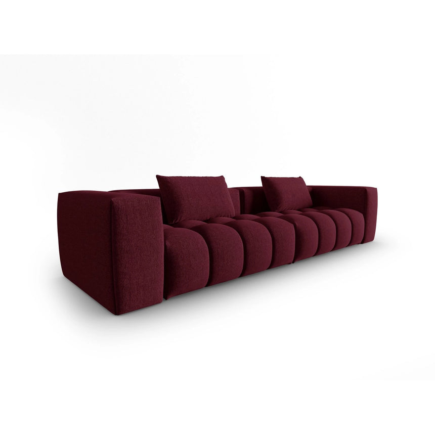 Verona 5-Sitzer Sofa aus Strukturierter Stoff in Burgund (Sorella 59), 290x85 cm von Cosmopolitan Design – Bild 3