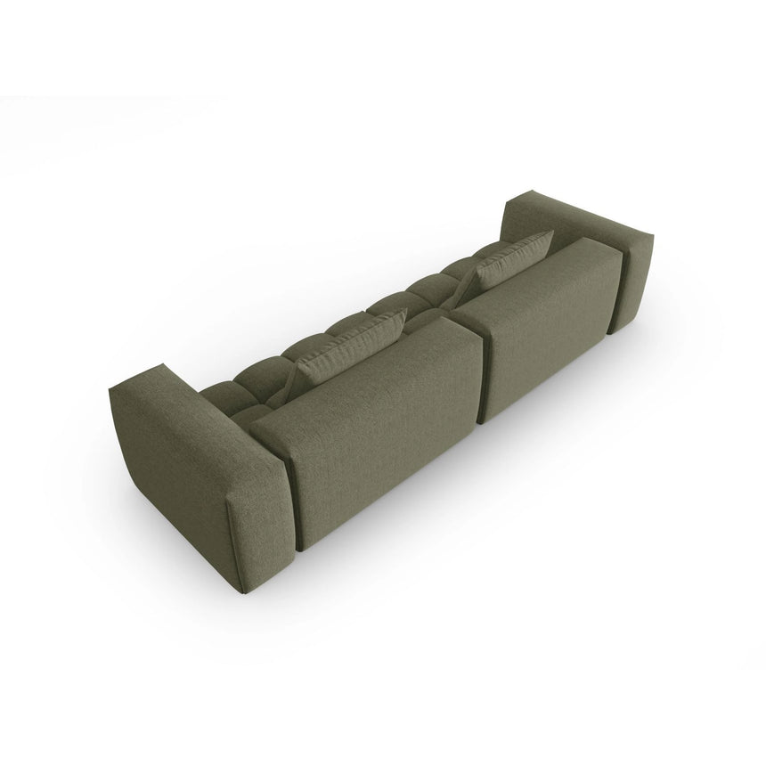 Verona 5-Sitzer Sofa aus Strukturierter Stoff in Dunkles olivgrün (Sorella 34), 290x85 cm von Cosmopolitan Design – Bild 4