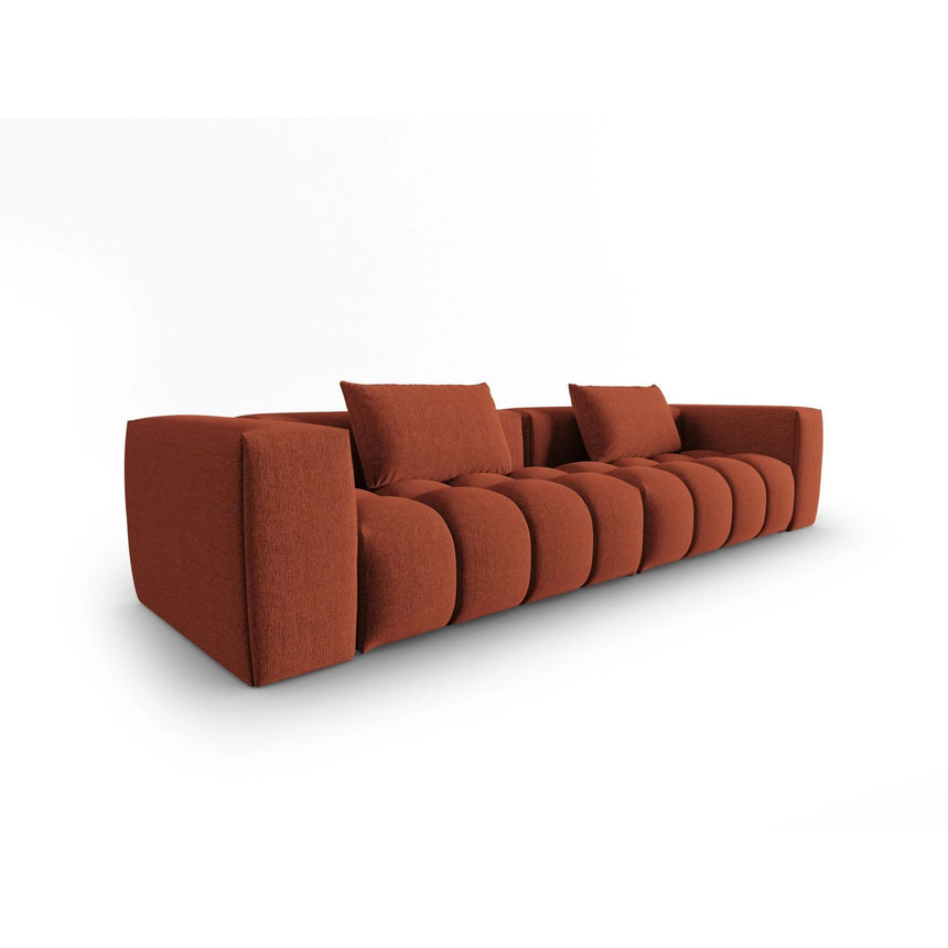 Verona 5-Sitzer Sofa aus Strukturierter Stoff in Koralle (Sorella 58), 290x85 cm von Cosmopolitan Design – Bild 3