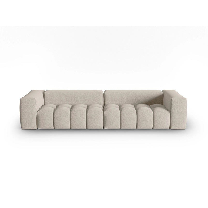 Verona 5-Sitzer Sofa aus Strukturierter Stoff in Sand (Sorella 05), 290x85 cm von Cosmopolitan Design – Bild 1