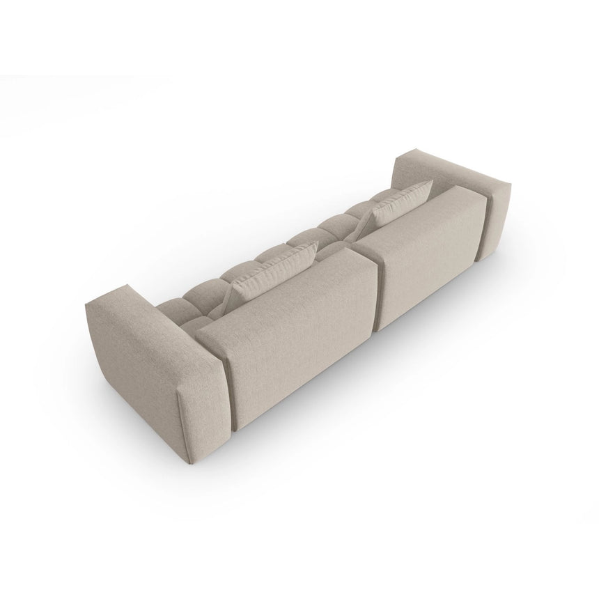Verona 5-Sitzer Sofa aus Strukturierter Stoff in Sand (Sorella 05), 290x85 cm von Cosmopolitan Design – Bild 4