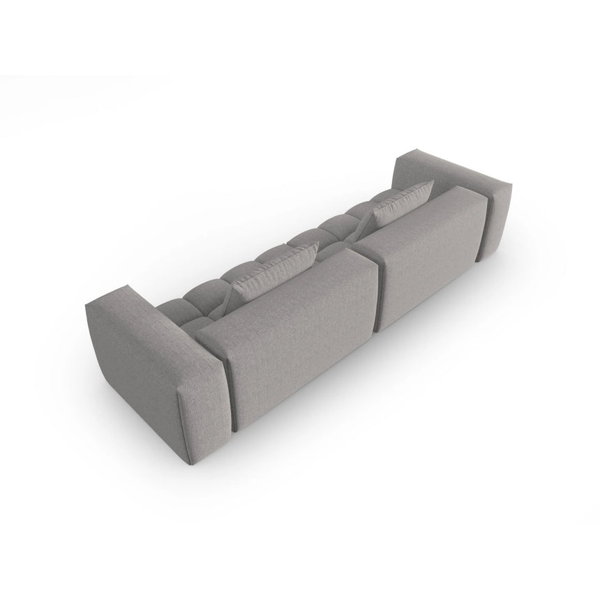 Verona 5-Sitzer Sofa aus Strukturierter Stoff in Warmes Grau (Sorella 84), 290x85 cm von Cosmopolitan Design – Bild 4
