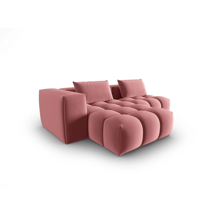 Verona Modulares 3-Sitzer Ecksofa, Linke Seite, aus Samt in Flamingo (Casino Salmon), 205x145 cm von Cosmopolitan Design – Bild 4