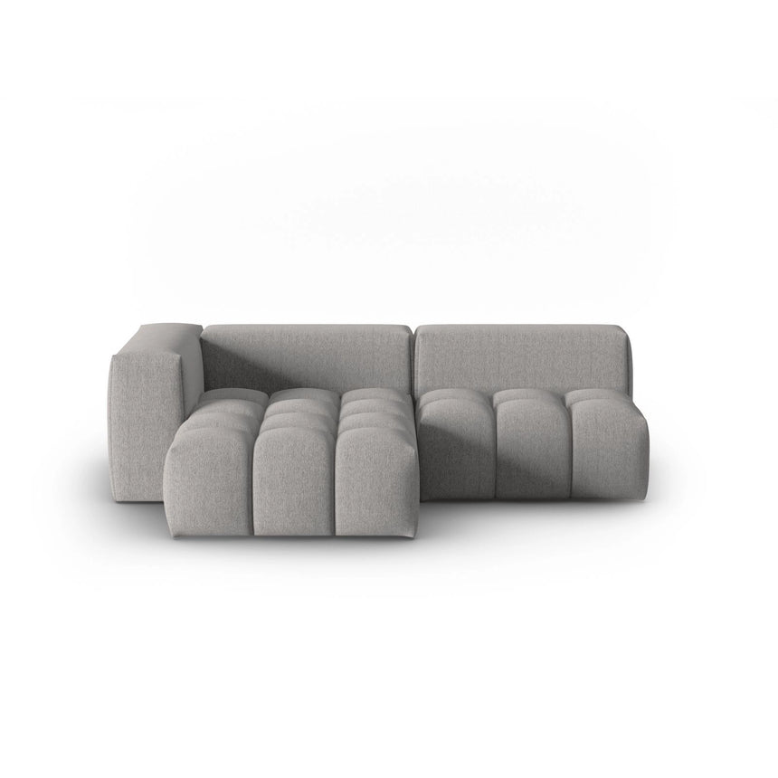 Verona Modulares 3-Sitzer Ecksofa, Linke Seite, aus Strukturierter Stoff in Warmes Grau (Sorella 84), 205x145 cm von Cosmopolitan Design – Bild 1