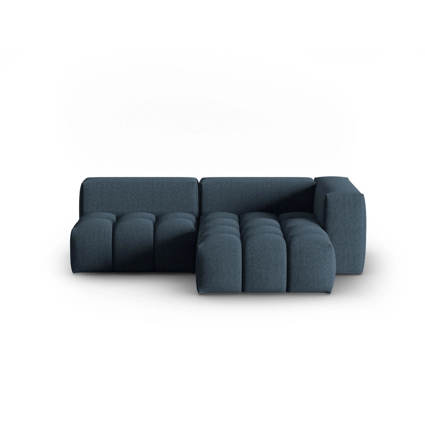 Verona Modulares 3-Sitzer Ecksofa, Rechte Seite, aus Strukturierter Stoff in Dunkelblau (Sorella 77), 205x145 cm von Cosmopolitan Design – Bild 1