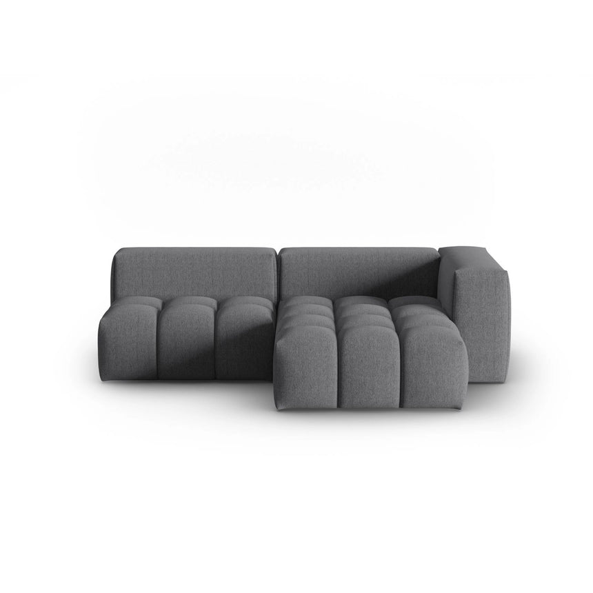 Verona Modulares 3-Sitzer Ecksofa, Rechte Seite, aus Strukturierter Stoff in Grau (Sorella 89), 205x145 cm von Cosmopolitan Design – Bild 1